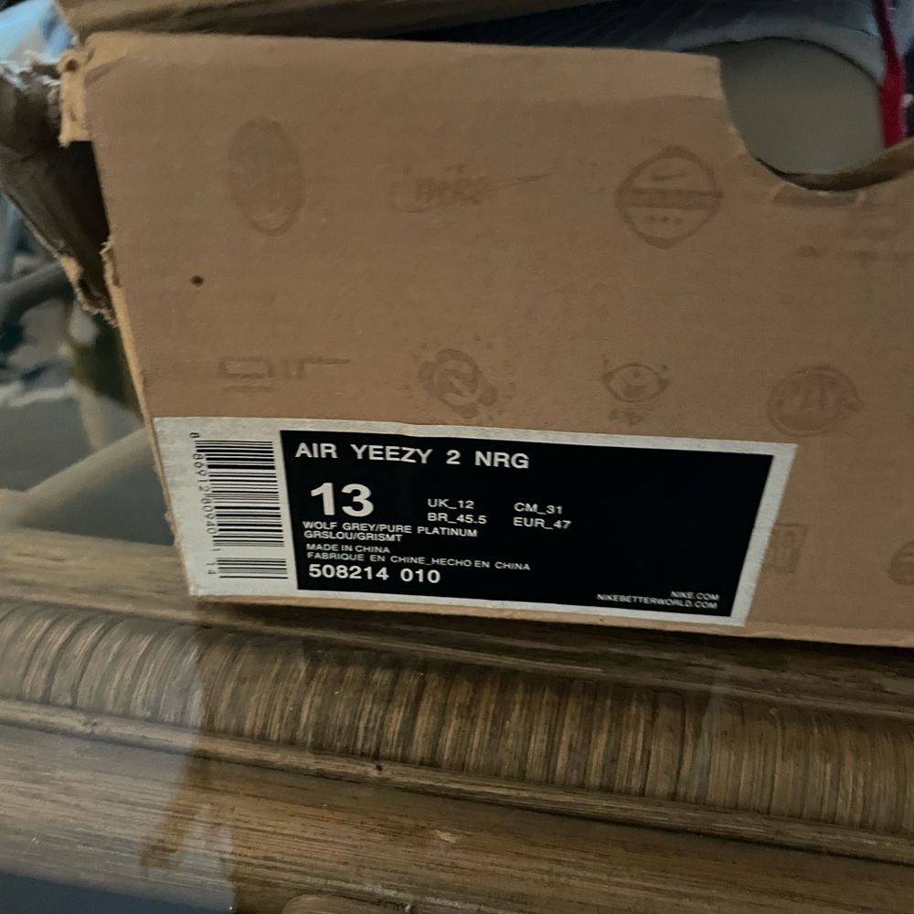 Nike Air Yeezy 2 NRG Pure Platinum W/ box & Dust Bag NIB - Picture 13 of 13